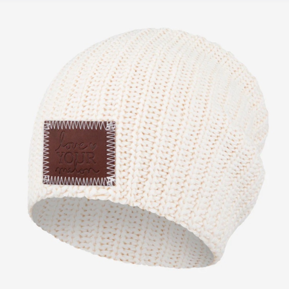 OBO Love Your Melon White Speckled Beanie